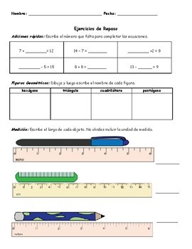 Preview of Math Word Problem Solving for 2nd Grade (SPANISH)