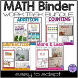 Math Work Binder Bundle for Autism and Special Education (