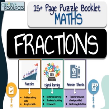 Preview of Math Work Booklet: Fractions