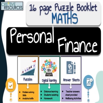 Preview of Math Work Booklet: Personal Finance