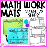 Math Work Mats - 2D and 3D Shapes