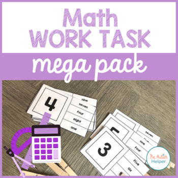 Preview of Math Work Task Mega Pack