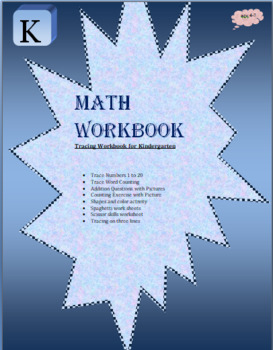 Preview of Math Workbook For Kindergarten