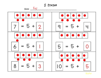 Math Workmats & Worksheets by Cindy Park | Teachers Pay Teachers