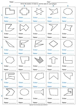 math worksheet 0035 total sides in and name of polygon by mathnohow