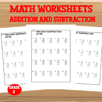Preview of Math Worksheet Addition and Subtraction