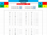 Math Worksheet Creator - Addition (horizontal)