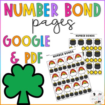 Preview of Math Worksheet: Numbers, Number Bonds, and Fact Families | March