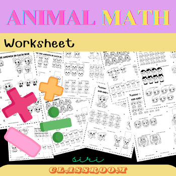 Preview of Math Worksheet set-addition, Subtraction,Multiplication, Division
