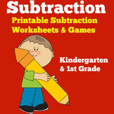 Subtraction Practice Worksheets | Kindergarten 1st Grade Review