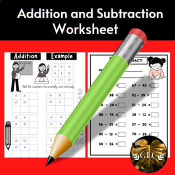 Preview of Math Worksheets | 2-Digit & 3-Digit Addition & Subtraction 