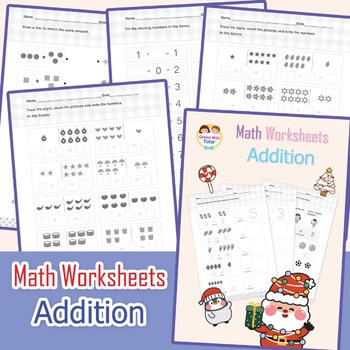 Math Worksheets Addition by Genius Kids Tutor | TPT
