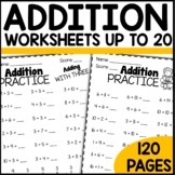 Addition Within 20 Worksheets | Addition Facts Practice Ma