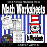 Math Worksheets | Addition Within 10 Word Problems | Cat i