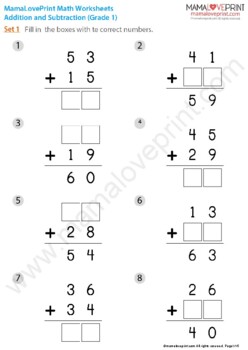 Math Worksheets . Addition and Subtraction Daily Practice - Set 3