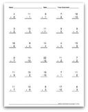 Math Worksheets: Addition & Subtraction, Mixed: 1-12 (30 p