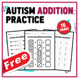 Math Worksheets Autism Addition Practice