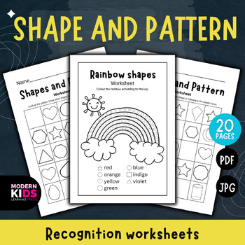 Preview of Math Worksheets Autism - Shape Recognition
