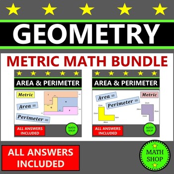 Preview of Math Worksheets Composite Shapes Geometry Area and Perimeter