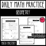 Math Worksheets | Geometry | End of Year Practice | Summer
