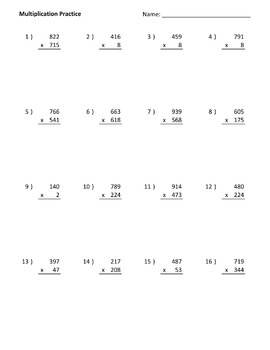 math worksheets mega bundle addition subtraction multiplication division