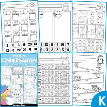Winter Math Worksheets & Activities No Prep by Lavinia Pop | TpT