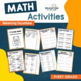 Math Worksheets and Centers | Balancing Equations | Math Practice