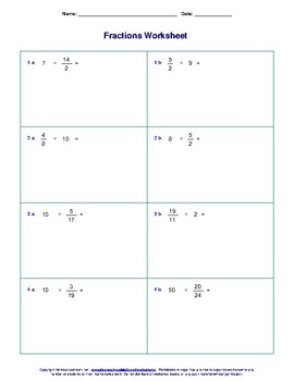 Math Worksheets for Grade 6 fraction multiplication by Everyone's store