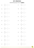 Math Worksheets for Multiplying Fractions