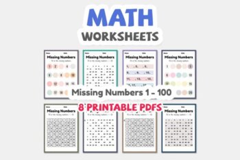 Preview of Math Worksheets of Missing Numbers