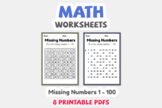 Math Worksheets of Missing Numbers