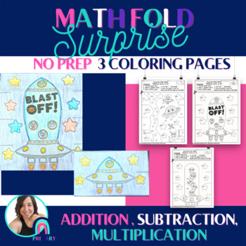 Preview of Math Worksheets with Coloring
