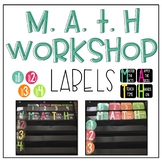 Math Workshop Labels