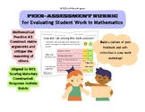 Math Workshop Peer-Assessment Rubric for Evaluating Studen