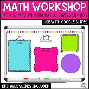Preview of Math Workshop Rotation Board - Editable 
