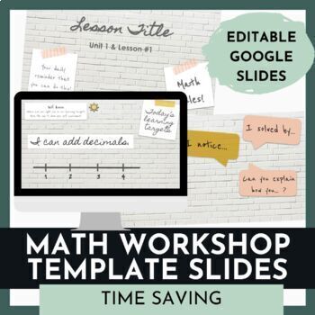 Preview of Math Workshop Slide Templates