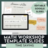 Math Workshop Slide Templates