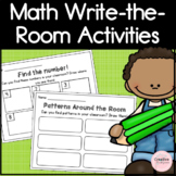 No Prep Math Write-the-Room Activities for Kindergarten