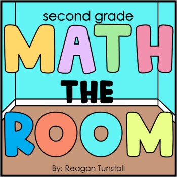 Preview of Math Write the Room Second Grade
