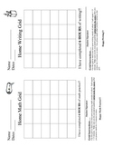 Math & Writing Grid - Homework Tracking