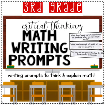Preview of Math Writing Prompts: 3rd Grade