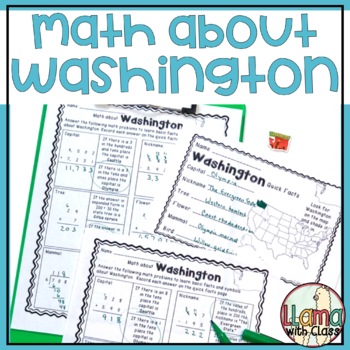 Preview of Math about Washington State Symbols