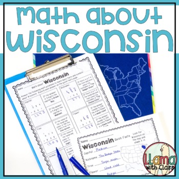 Preview of Math about Wisconsin State Symbols