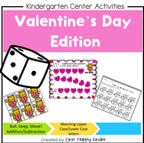 Valentine's Day Math games, letter games, center activitie