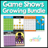 Math and ELA Game Show All Year Growing Bundle Jeopardy St