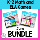 Math and ELA Games on Google Slides™ Summer Themed