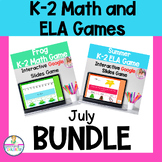 Math and ELA Games on Google Slides™ Summer Themed