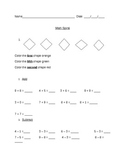 Math and ELA common core worksheet practice