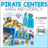 Math and Literacy Centers - Pirate Theme