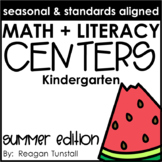Math and Literacy Centers Summer Kindergarten